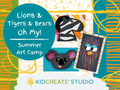 Lions & Tigers & Bears Oh My! Summer Art Camp (4-7 years)